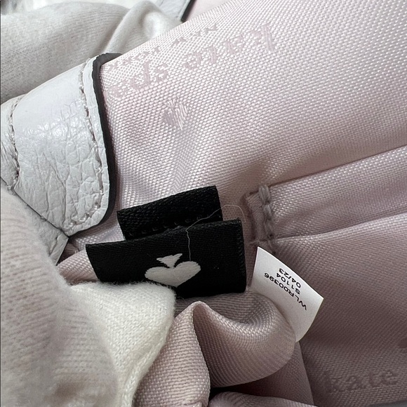 Kate Spade Light Gray Leila Mini Flap Crossbody Leather NWOT $239 Retail - Picture 13 of 17